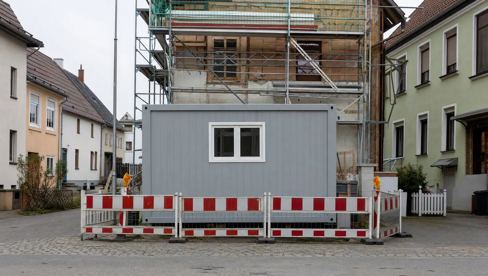 Container auf der Straße aufstellen: die Genehmigung