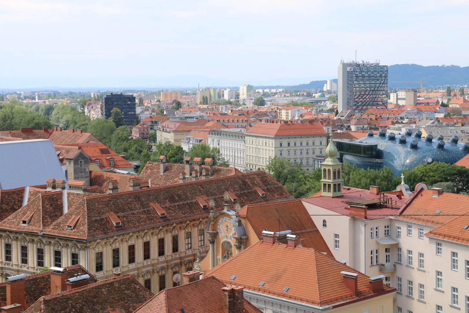 Blick über die Dächer der Grazer Altstadt