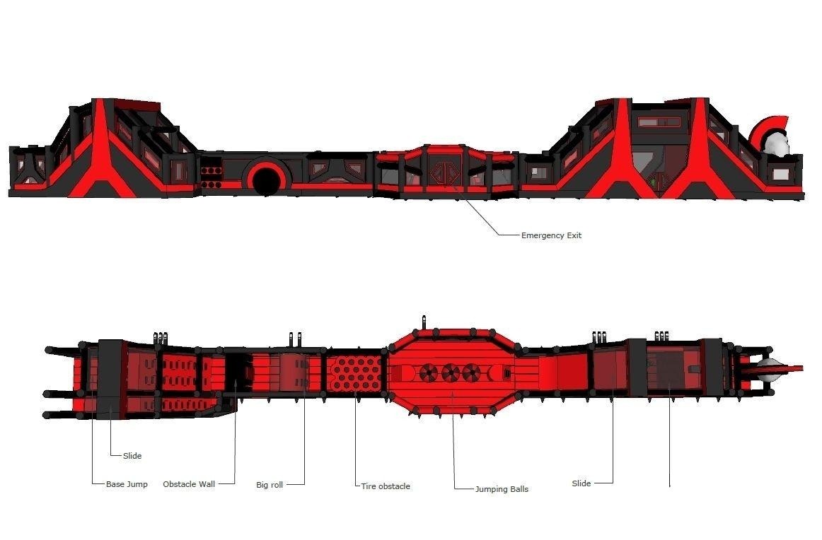 50m XXL Hindernisbahn Gladiator Run mieten in Frankfurt am Main – 2