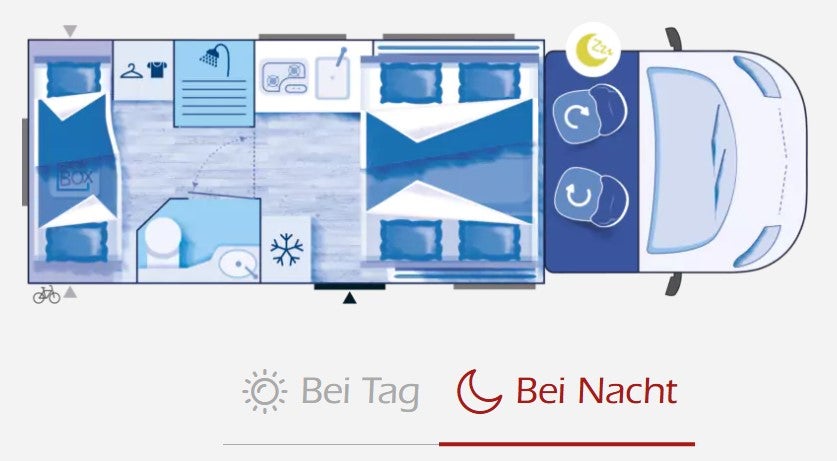 Familien-Wohnmobil mit Etagenbetten - T3 – 3