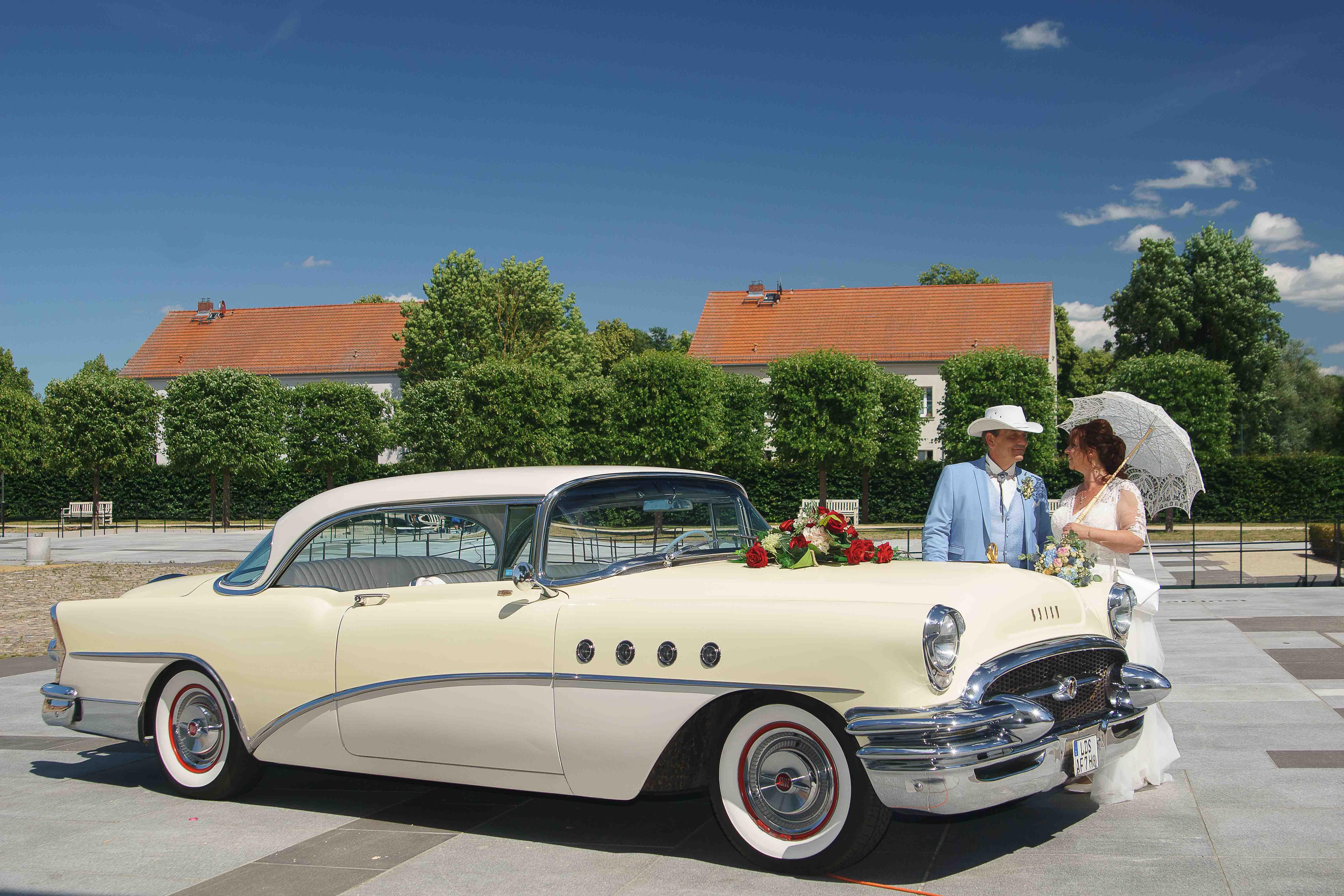 1955 Buick Roadmaster Oldtimer Hochzeitsauto