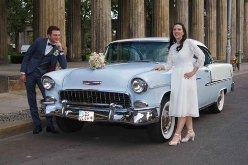 1955 Chevrolet Bel Air Oldtimer Hochzeitsauto