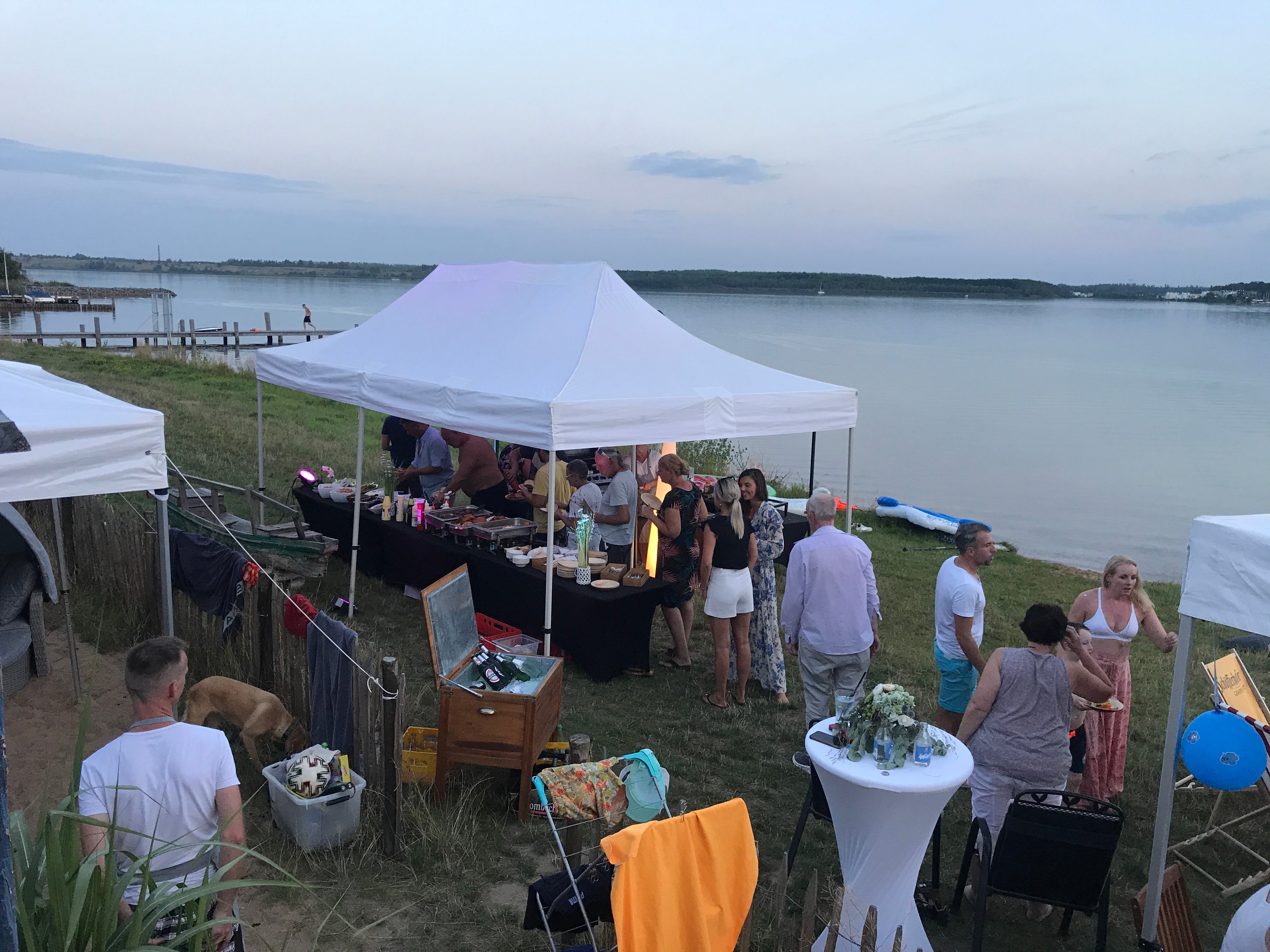 Partyzelt, Faltpavillon mieten 3x6m oder 3x3m, Sternzelt  in weiß Profizelt in 5 min aufgebaut – 3