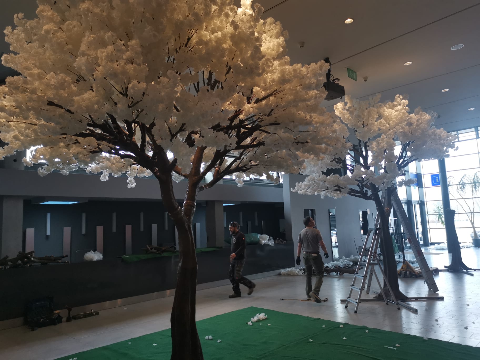 Kunstbäume mieten, Kirschblütenbaum mieten , Olivenbaum mieten 4m hoch, 3,5m breit Deko, Baum, Kunstblumen – 3