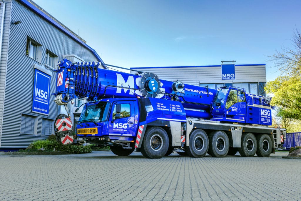 Mobilkran 250t mieten bei MSG Krandienst GmbH