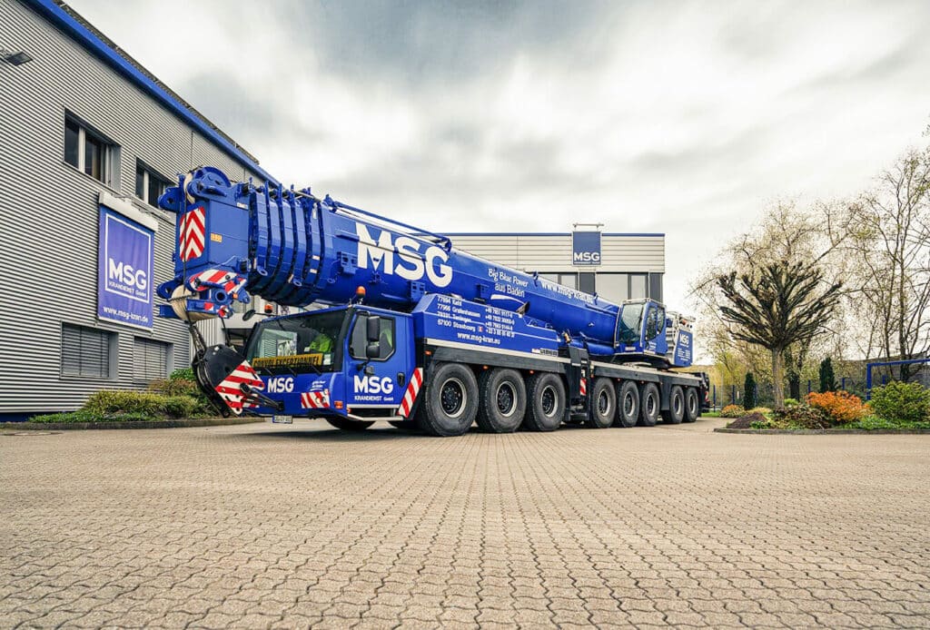 Großkran 450t mieten bei MSG Krandienst GmbH