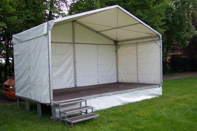Bühne mit Dach 6 x 3m - Zeltüberdachung mieten in Reinstädt