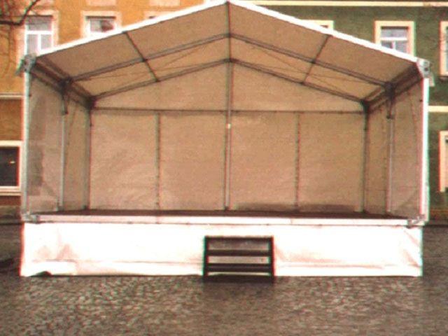 Bühne mit Zeltüberdachung 6 x 6 m mieten in Reinstädt