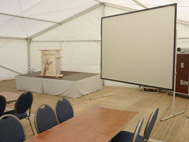 Aufprojektionstuch 3 x 4 m mieten in Reinstädt