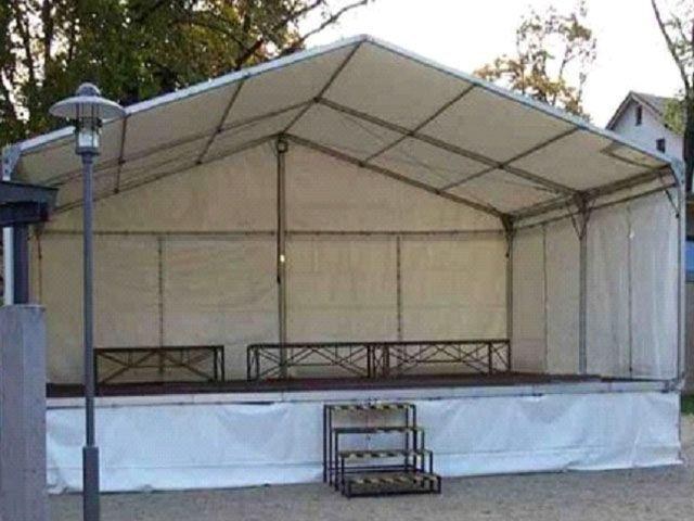 Bühne mit Zeltüberdachung 8 x 6 m mieten in Reinstädt