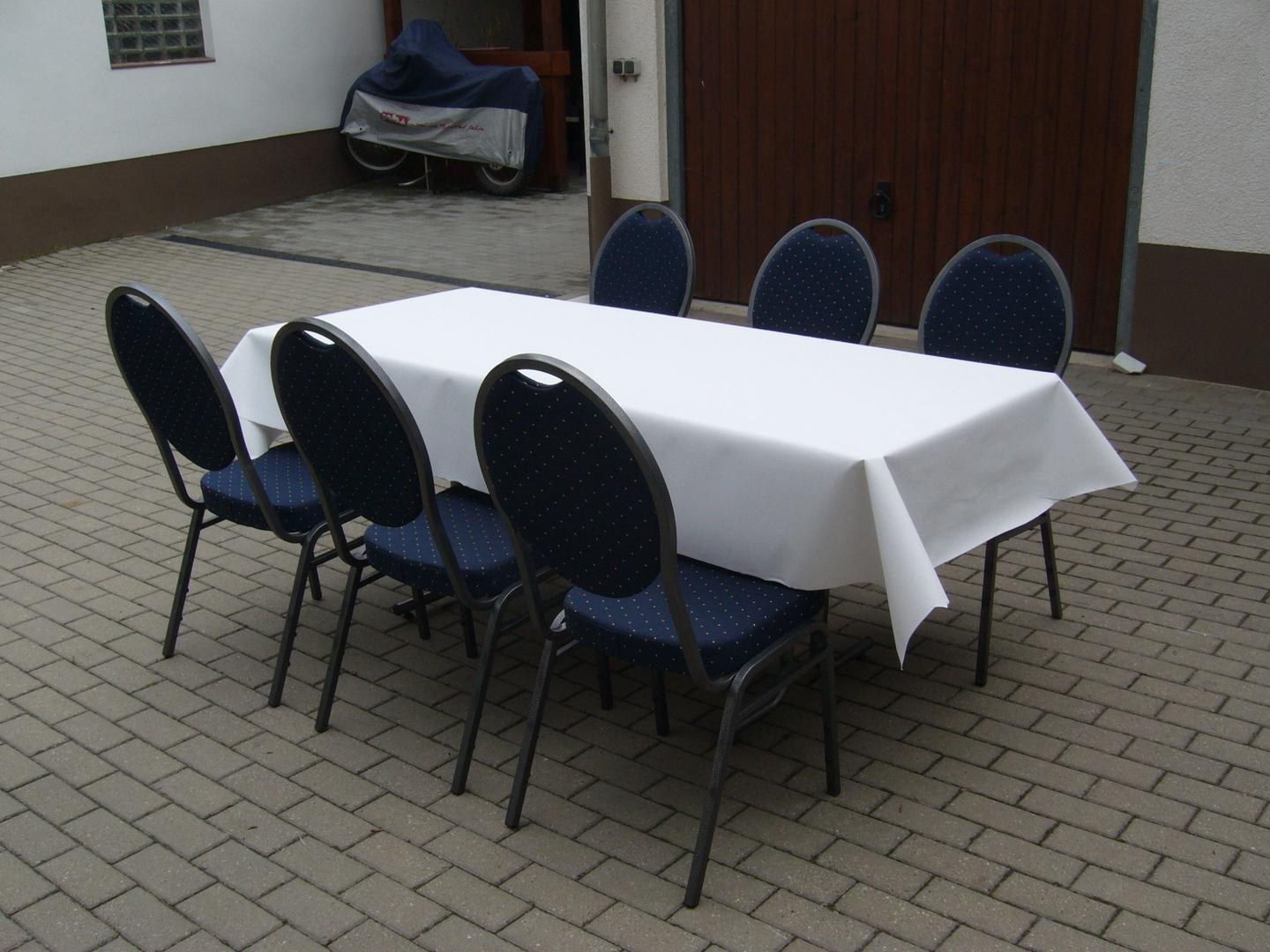 Tischdecke Klapptisch rechteckig mieten in Reinstädt – 2