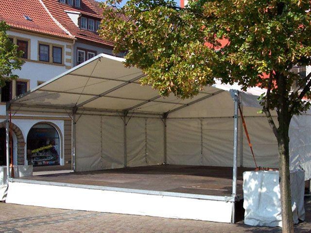Bühne mit Zeltüberdachung 6 x 9 m mieten in Reinstädt
