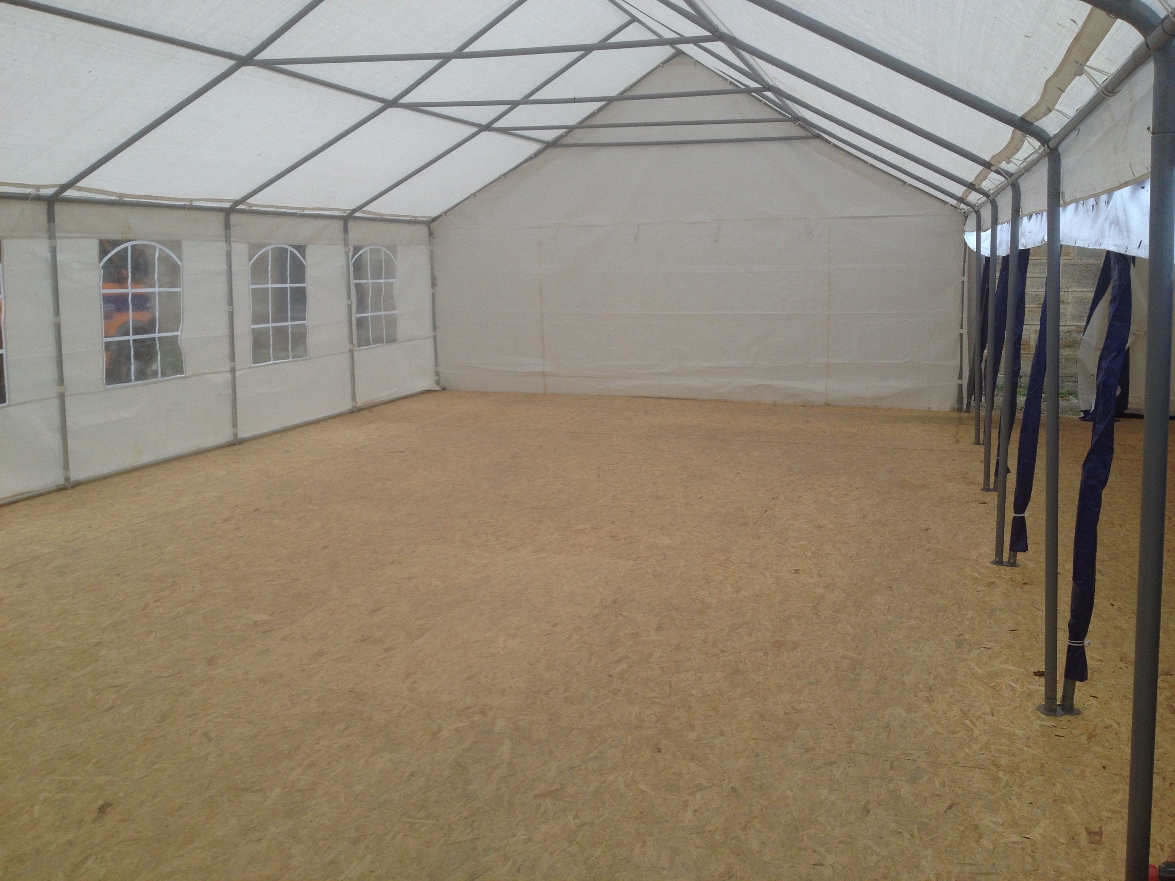 Pavillon, Partyzelt, Zelt 6x12 m mit Zeltboden und Heizstrahlern – 2