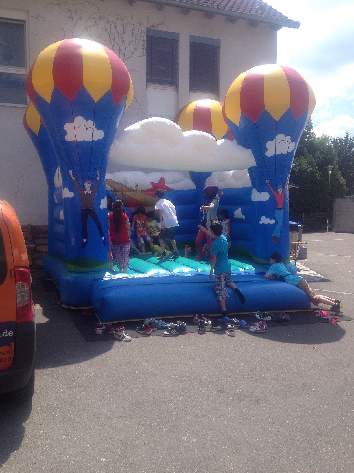 Hüpfburg Clown 4x5m mit Dach Höhe 5m – 3