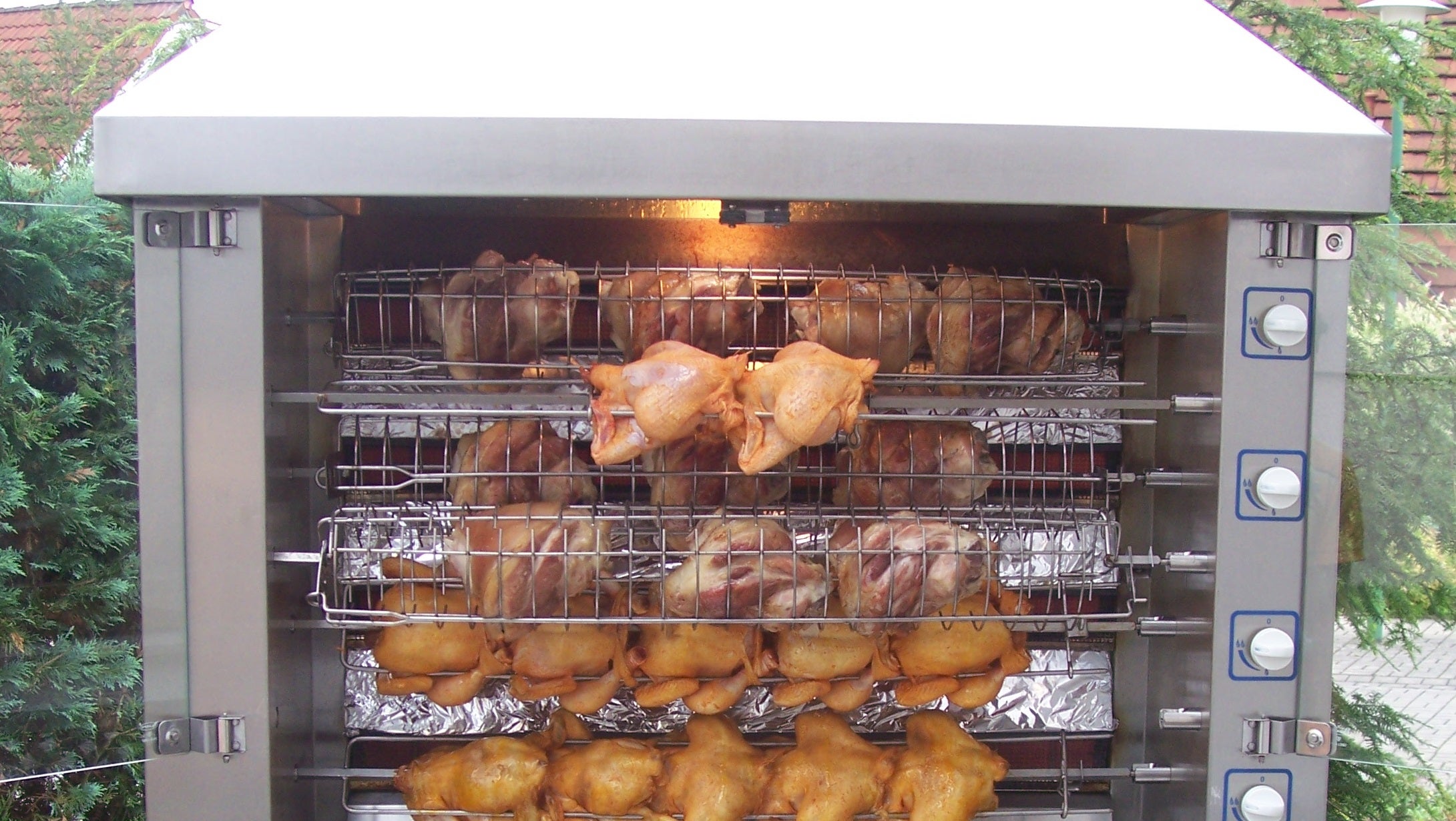 Gas Hähnchengrill für 90 Haxengrill Grill Händlgrill OKTOBERFESTGRILL – 4