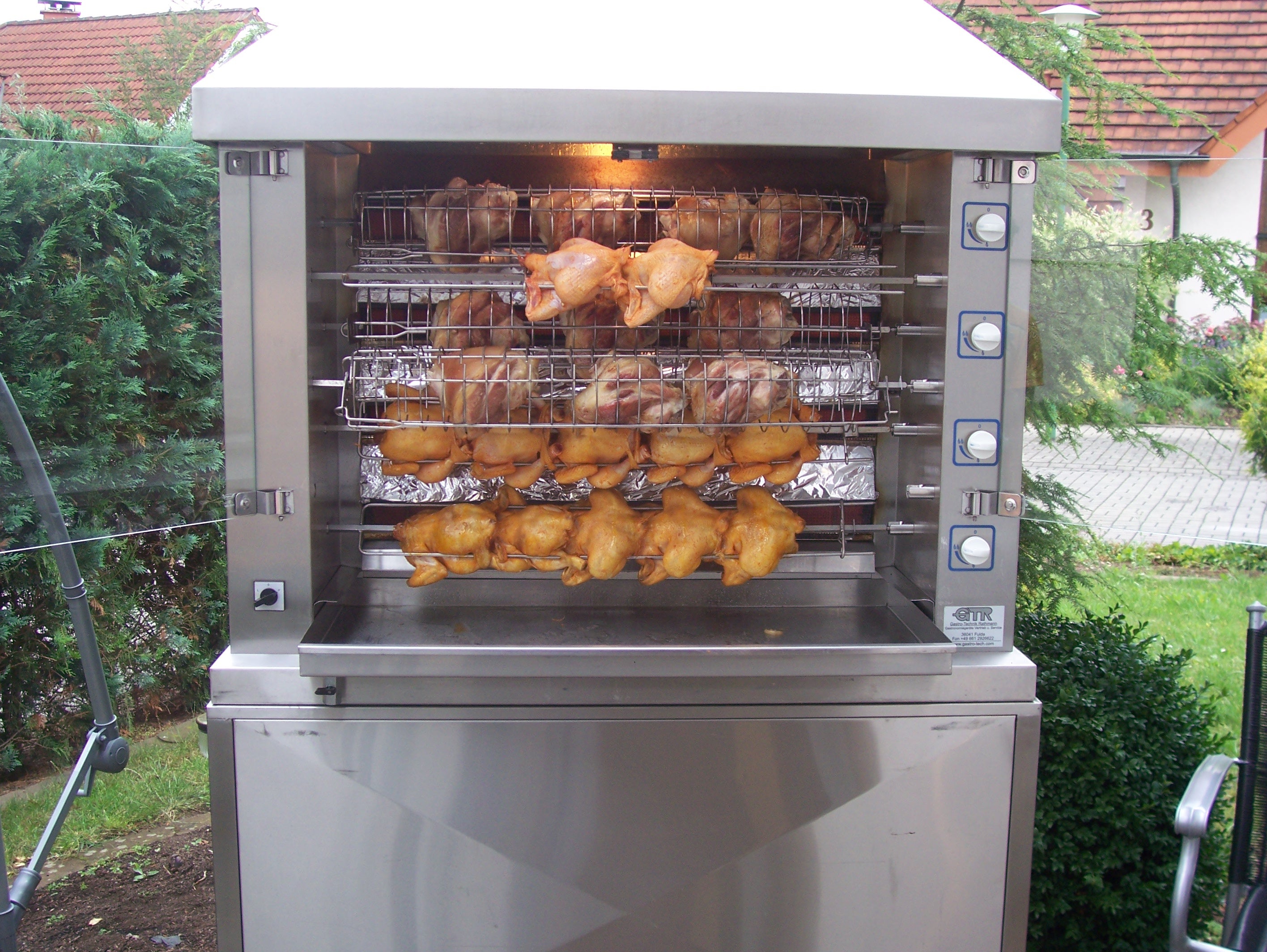 Hähnchengrill Haxengrill Händlgrill Grill 7 Spieße 42 Hähnchen – 2