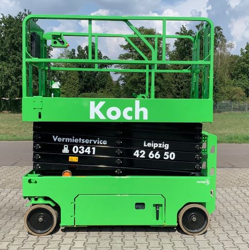 Scherenarbeitsbuehne SB14 mieten bei Arbeitsbühnen Koch