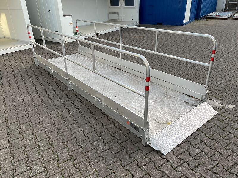 Grabenbrücke Alu Alu Seitengeländer 4 5 x 1 3m mieten