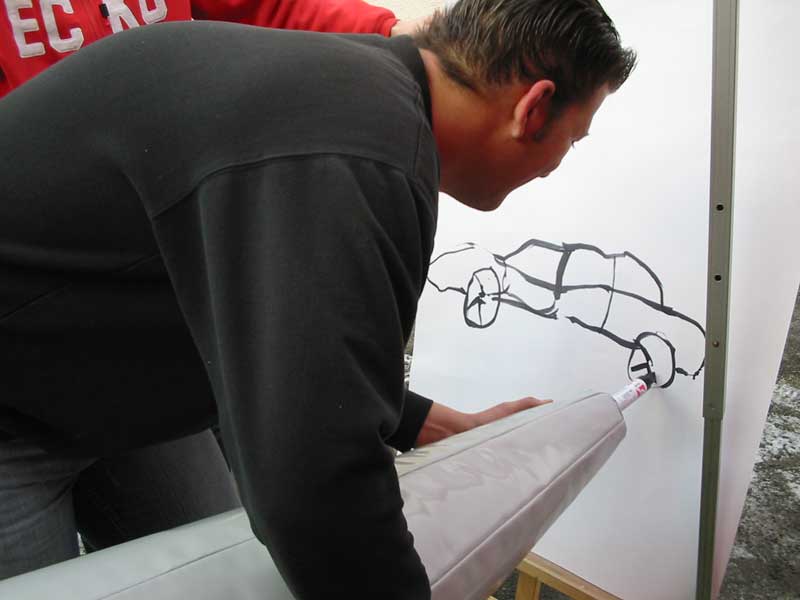 Montagsmaler - Riesenstift mieten bei Fun Promotion