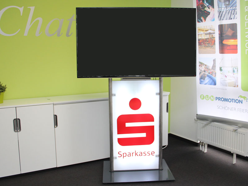 LED TV Ständer mieten bei Fun Promotion
