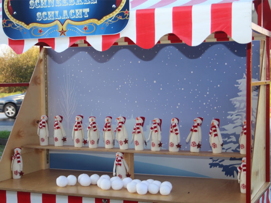 Nostalgiestand Schneeballschlacht mieten bei Fun Promotion