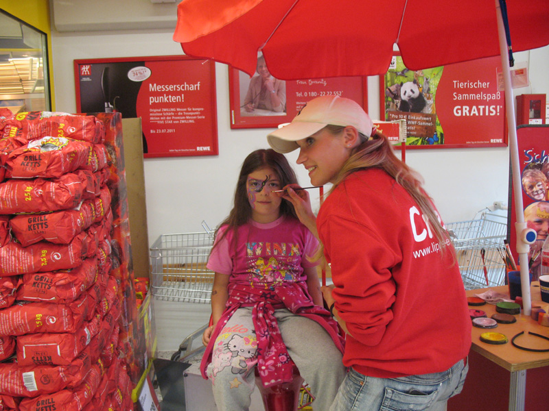 Kinderschminken mieten bei Fun Promotion