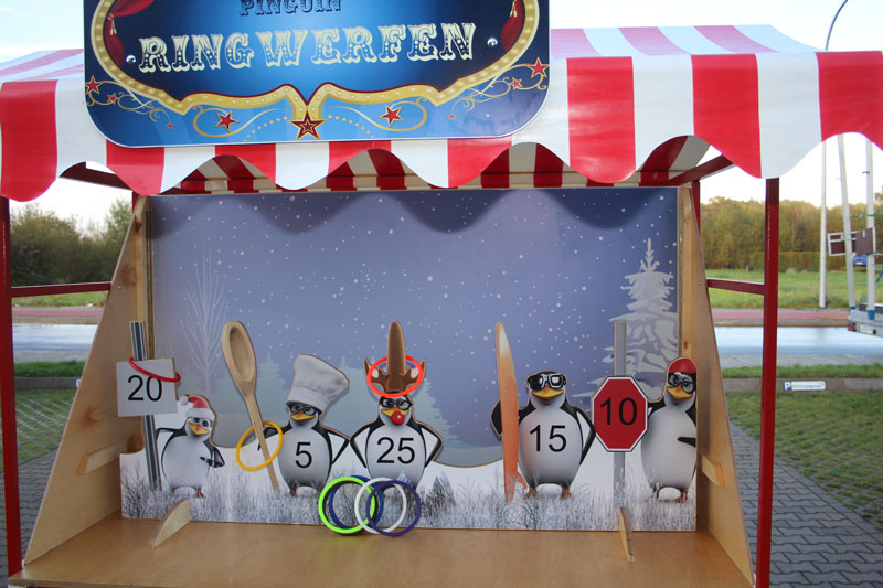 Nostalgiestand Pinguin-Ringwerfen mieten bei Fun Promotion