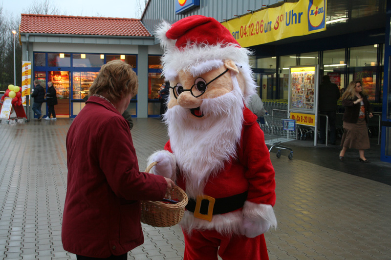 Santa Claus Laufkostüm mieten bei Fun Promotion