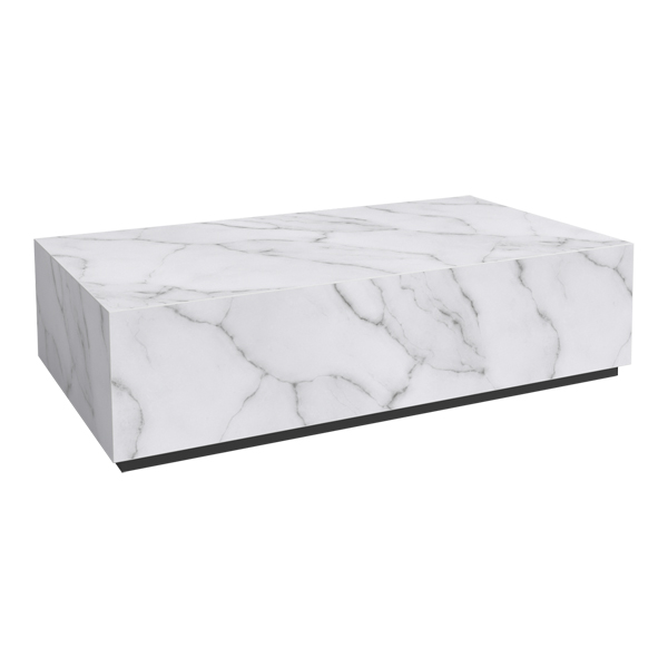 Block Table Volterra white 115*65*H30 cm mieten