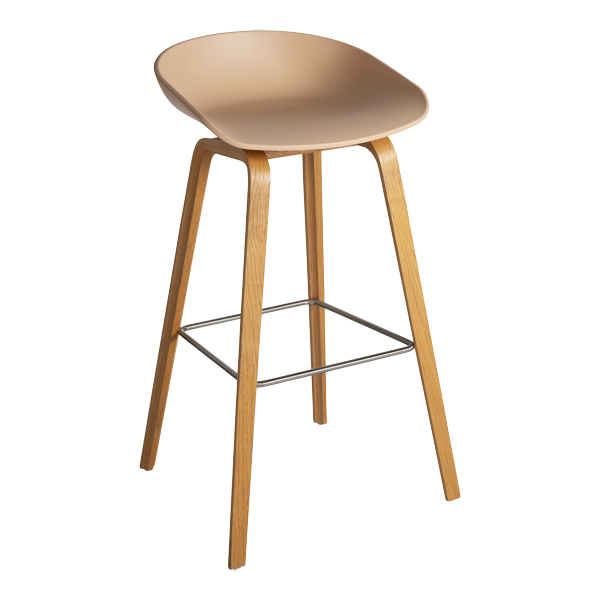Barhocker About a Stool AAS 32 pale peach/eiche mieten