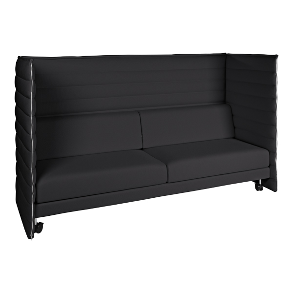Sofa Alcove Plus Highback 3-Sitzer dark carbon mieten