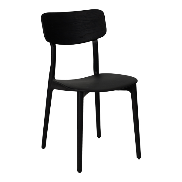 Stuhl Lundberg schwarz B43*T49*H81 SH45 cm mieten