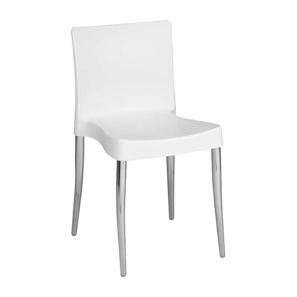 Stuhl Köln weiß B43*T48,5*H78 SH46 cm mieten