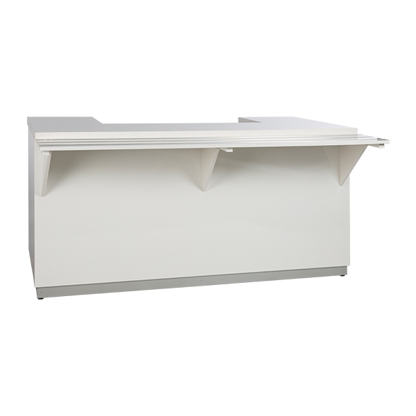Buffet-Theke weiß L200*T123*H95 cm mit LED-Deckblatt mieten
