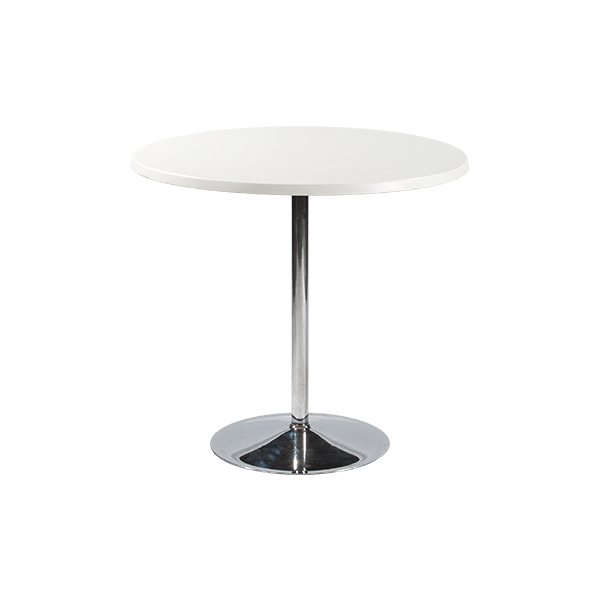 Bistrotisch verchromt weiß Ø80*H74 cm mieten