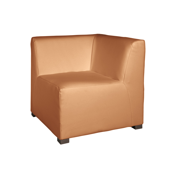 Sessel Eckelement Havanna karamell B70*T70*H70cm SH41cm mieten