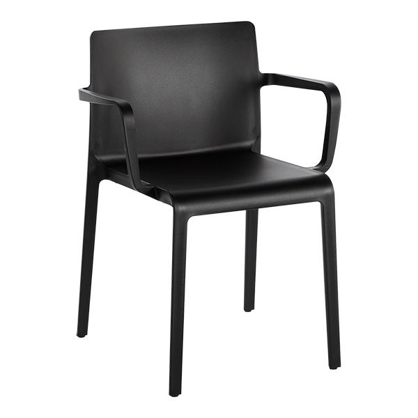 Stuhl Volt 675 schwarz mit Armlehnen B60*T53*SH46*H78 cm mieten