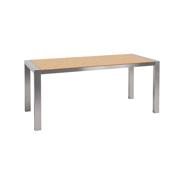 Dinnertisch Algarve Edelstahl/Bambus L180*B80*H75 cm mieten