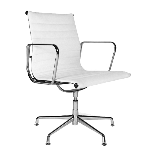 Aluminium Chair EA 108 weiß drehbar mit Armlehnen mieten