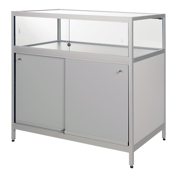 Glasvitrine Counter Roma beleuchtet 230V L100*T60*H100 cm mieten