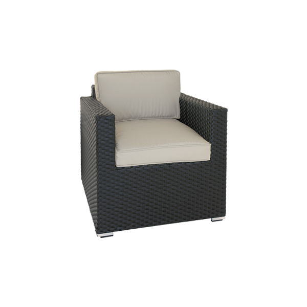 Sessel Jamaica mit Kissensatz grau B75*T75*H80 SH37 cm mieten