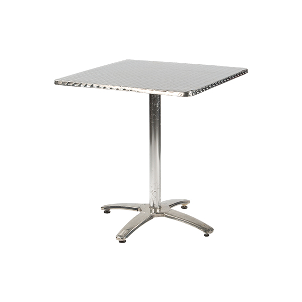 Bistrotisch Aluminium Inox Aluminium 70*70*H74 cm mieten
