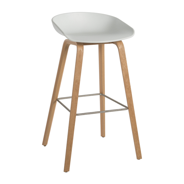 Barhocker About a Stool AAS 32 weiß/eiche mieten