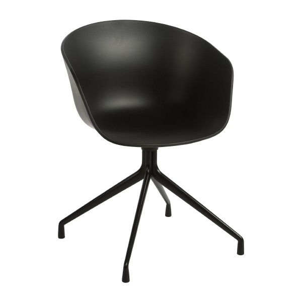 Drehstuhl About a Chair AAC schwarz m. Kunststoff Sitzschale mieten