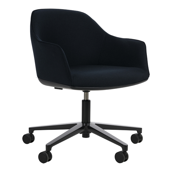 Softshell Chair schwarz, Fünfstern-Dreh-Untergestell mieten