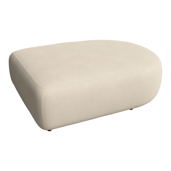 Loungesitz Plus round end creme L118*B94*H40 cm mieten