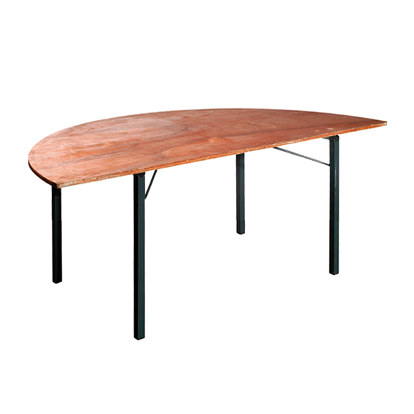 Anbautisch 1/2 Ø160 H76 cm mieten