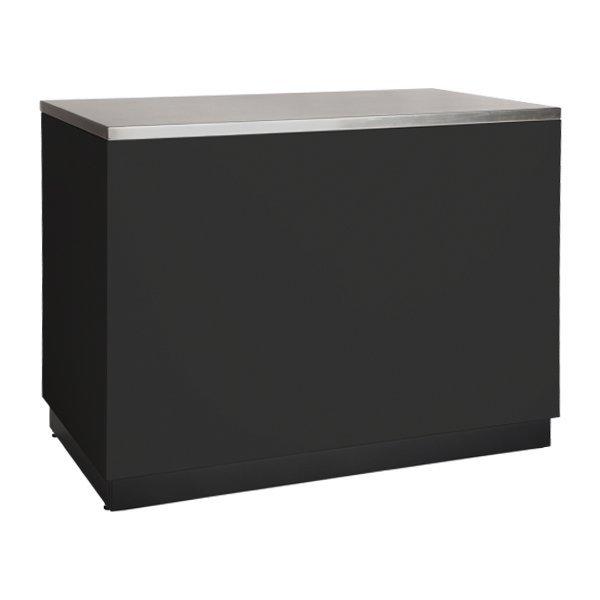 Buffet Basic schwarz Front niedrig CNS Deckbl. mieten