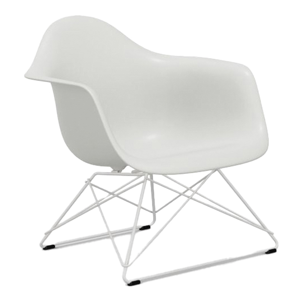 LAR Eames Plastic Loungechair weiß Sitz weiß mieten