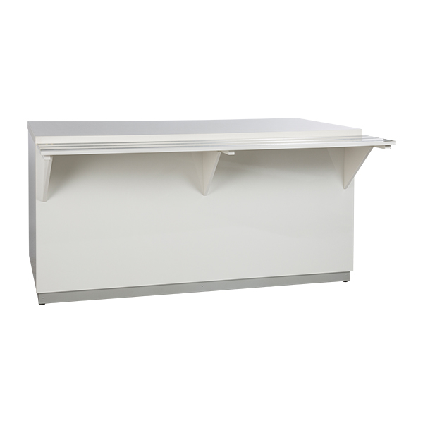 Buffet-Theke weiß L200*T123*H95 cm mit LED-Deckblatt mieten